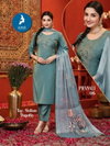 Pranali By Kaya Roman Shimmer Wholesale Kurti With Bottom Dupatta In India